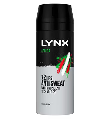 Lynx Aerosol Body spray Africa 72h Deodorant 150ml