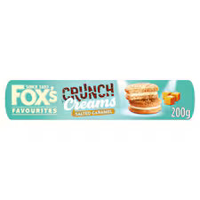 Fox's Favourites Crunch Creams Biscuits - Salted Caramel 200g