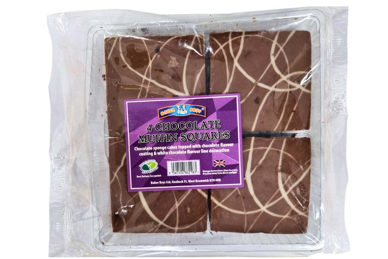 Baker Boys - 4 Chocolate Muffin Squares