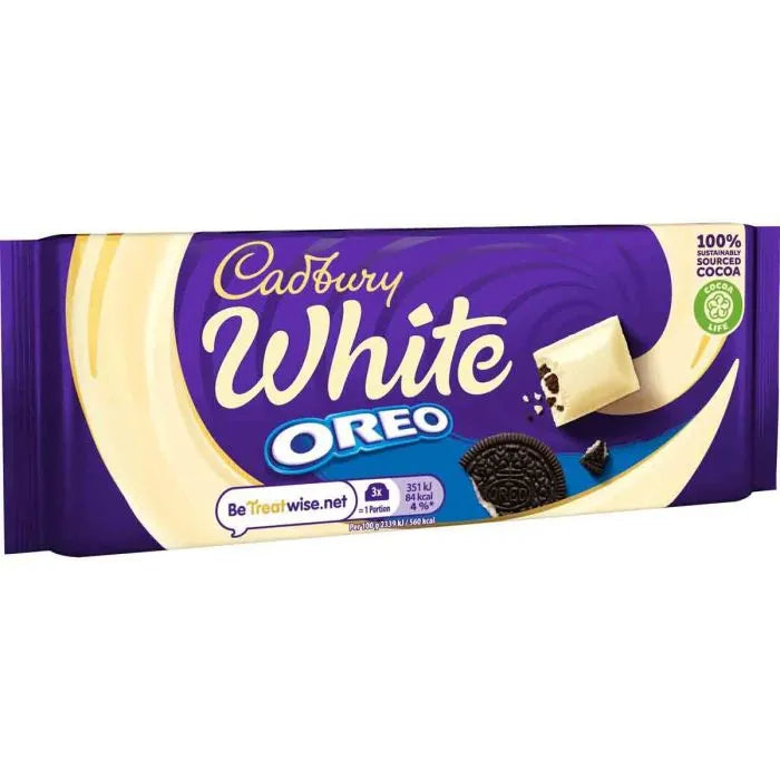 Cadbury White Chocolate Oreo Bar 120g