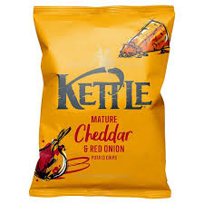Kettle Crisps Mature Cheddar & Red Onion 40g