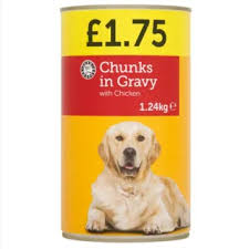 ES Dog Food Chicken Chunks In Gravy Tin 1.24KG