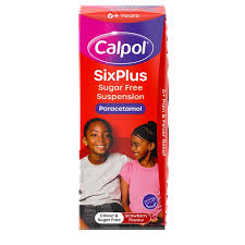 Calpol Six Plus Sugar Free Suspension Strawberry Flavour 6+ Years 80ml