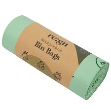 7L Biodegradable Eco Friendly Bin Bags, Eco Waste Disposal - 20 Pack