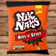 Nik Naks Nice N Spicy Crisps 75g