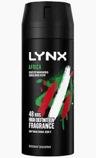 Lynx Aerosol Body spray Africa 48h Deodorant 150ml