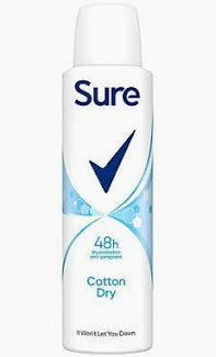 Sure Women Antiperspirant Aerosol Cotton Dry 150 ml