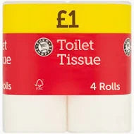Euro Shopper Toilet Tissue 4 Rolls