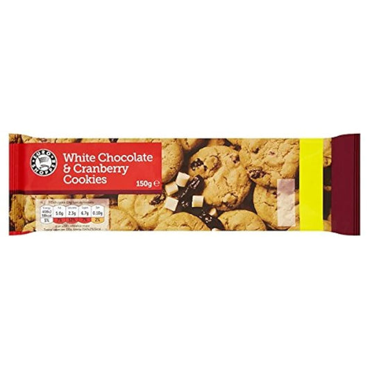 Euro Shopper White Chocolate & Cranberry Cookies 150g