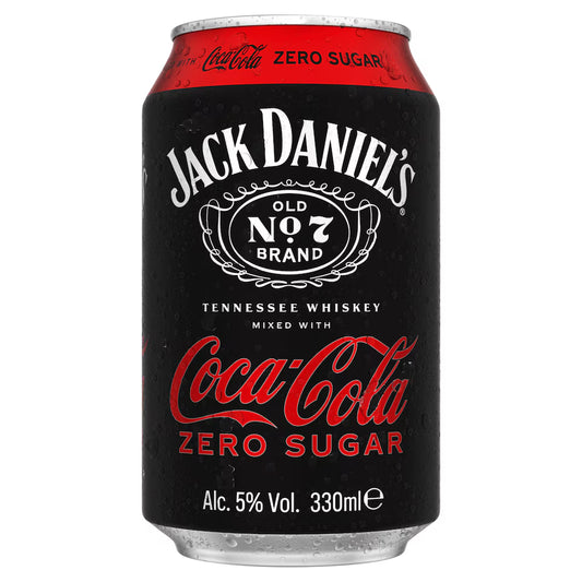 Jack Daniel's Whiskey & Coca-Cola Zero Sugar 330Ml