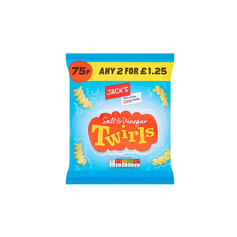 Jack's Salt & Vinegar Twirls 45g