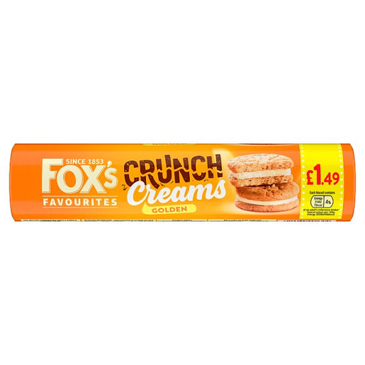 Fox's Favourites Crunch Creams Biscuits  Golden - Salted Caramel 200g
