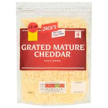 Jack's Grated Mature Cheddar 180g