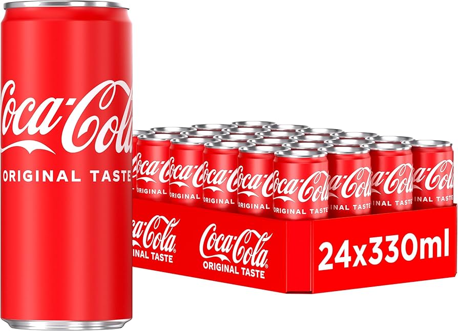Coca-Cola Soft Drink Can 330 ml (Pack of 24)