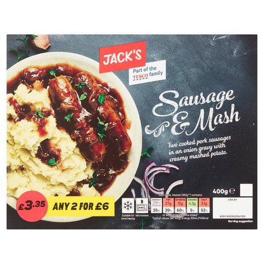 Jacks Sausage & Mash 400g
