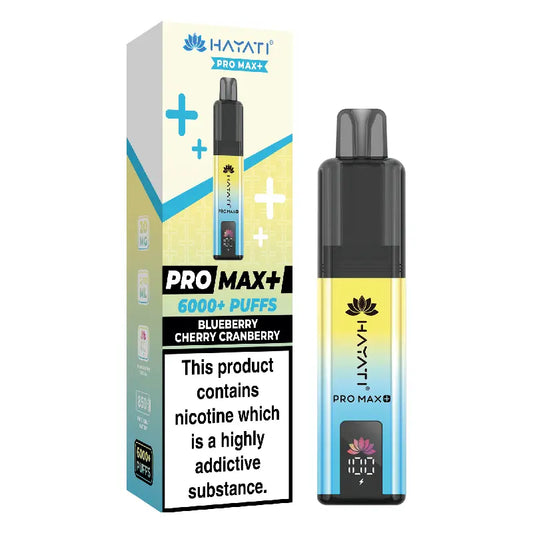 Hayati Pro Max Plus Blueberry Cherry Cranberry - 6000 Puffs