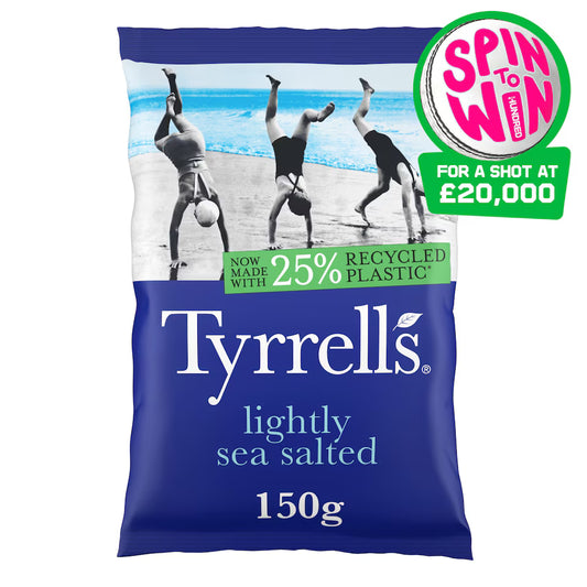 Tyrrells Lightly Sea Salted Sharing Crisps 150g