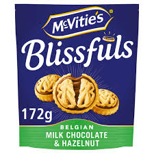 McVitie's Blissfuls Belgian Chocolate Hazelnut Biscuits - 172g