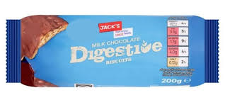 Jacks Milk Chocolate Digestive  Biscuits