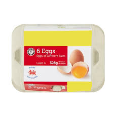 6 Free range value eggs