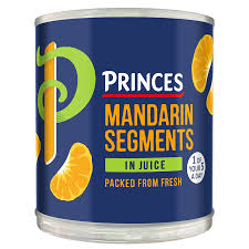 Mandarin Segments in Juice - Princes Food 298g