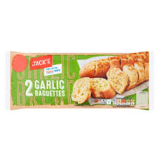 Jack's 2 Garlic Baguettes 338g x 1 Pack
