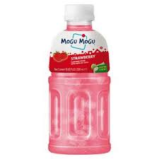 Mogu Mogu Strawberry Flavored Drink with Nata de Coco 320ml