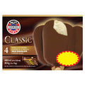 MJ's Diner Classic 4 Vanilla Ice Creams in a Smooth  Chocolate Flavour Glaze 304g (4x76g)