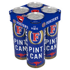 FOSTERS 4PACK CANS 568ml each