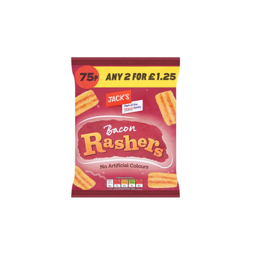 Jacks Bacon Rashers 60g