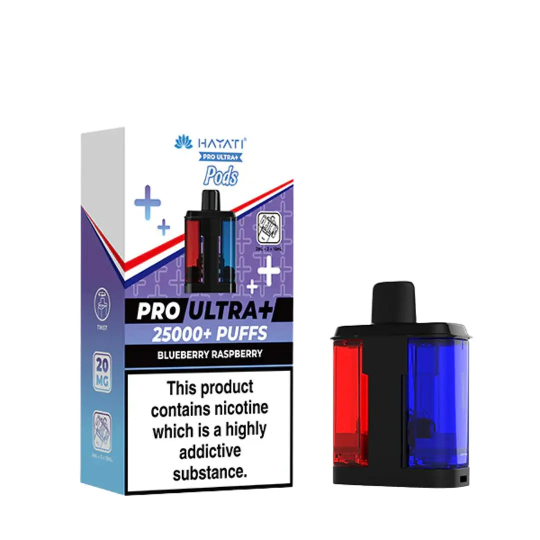 Hayati Pro Ultra Plus 25000 Puff Blueberry Raspberry Refill Pods