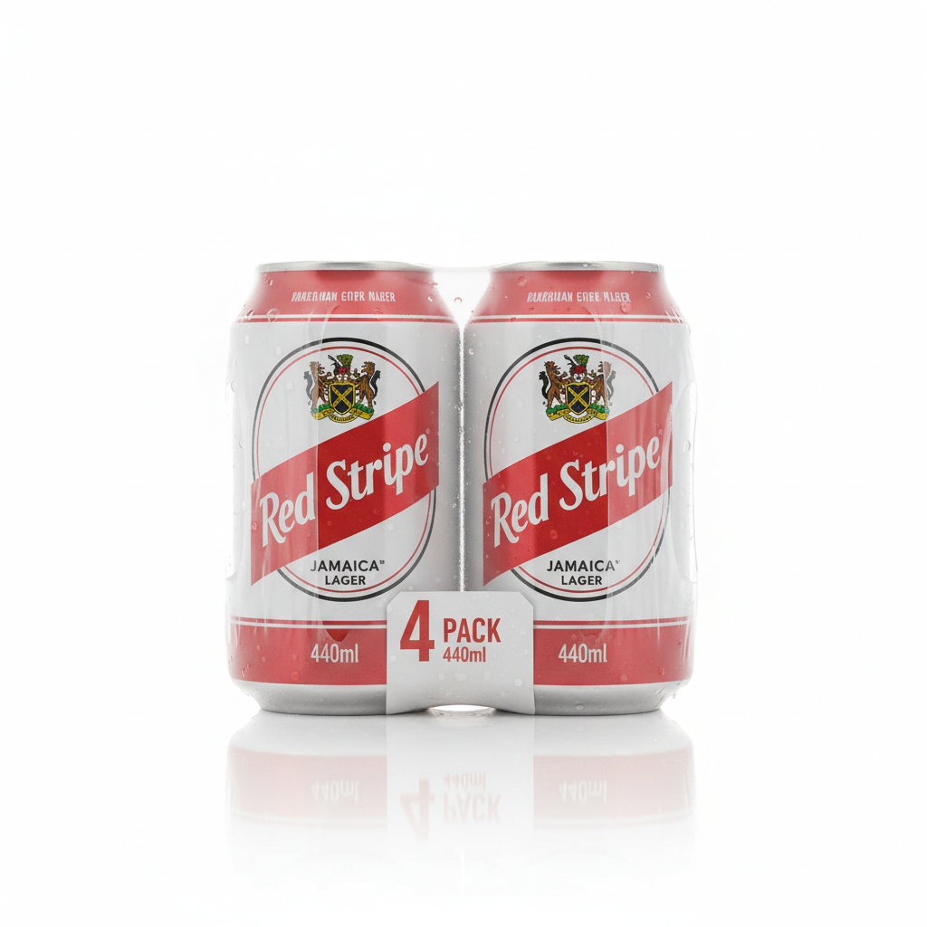 Red Stripe Lager Beer 4 x 440ml Cans