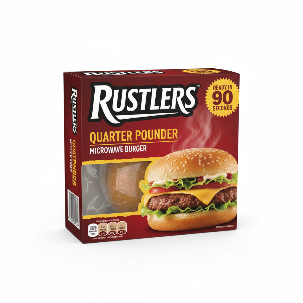Rustlers Quarter Pounder Burger
