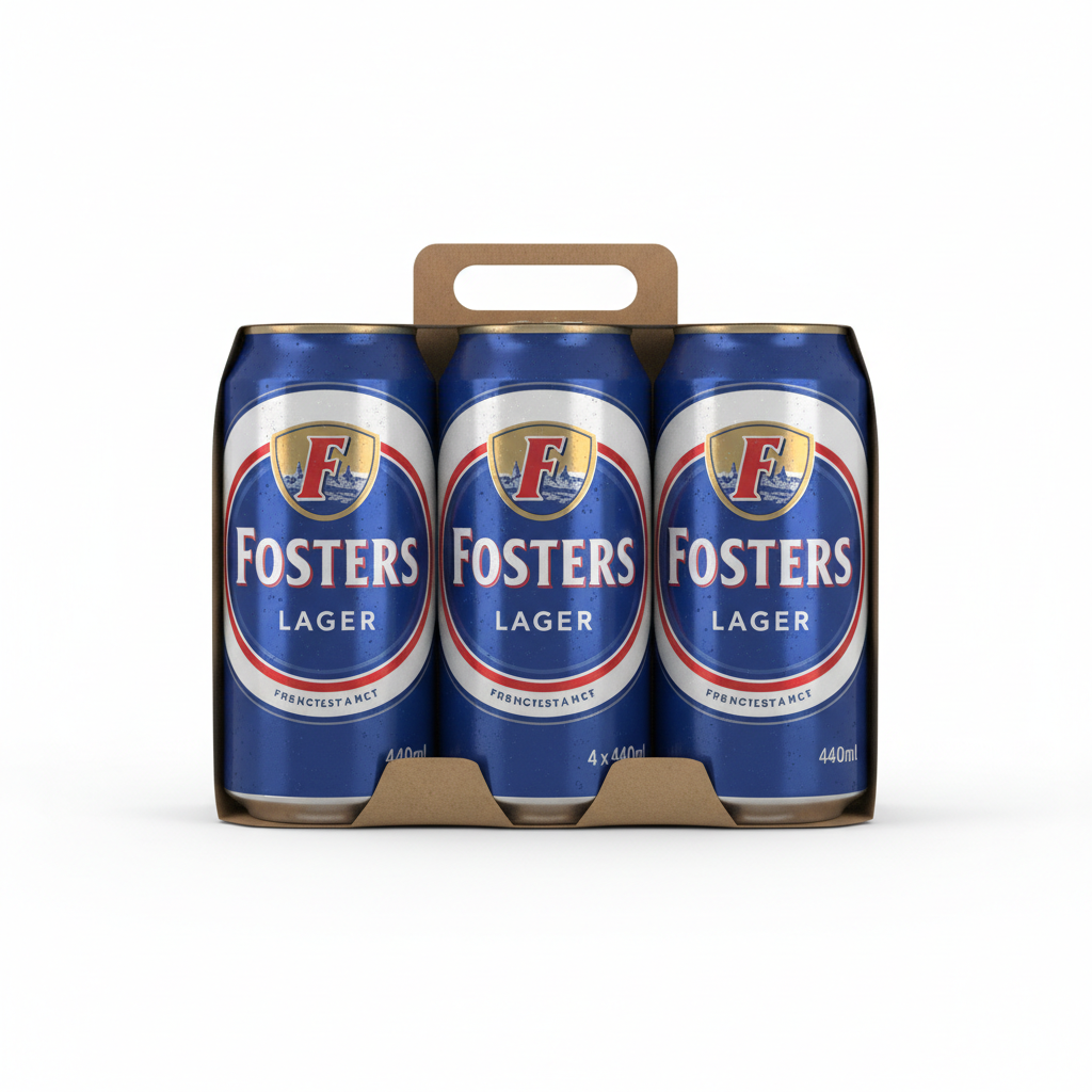 Fosters Lager 4 Pack 440ml cans