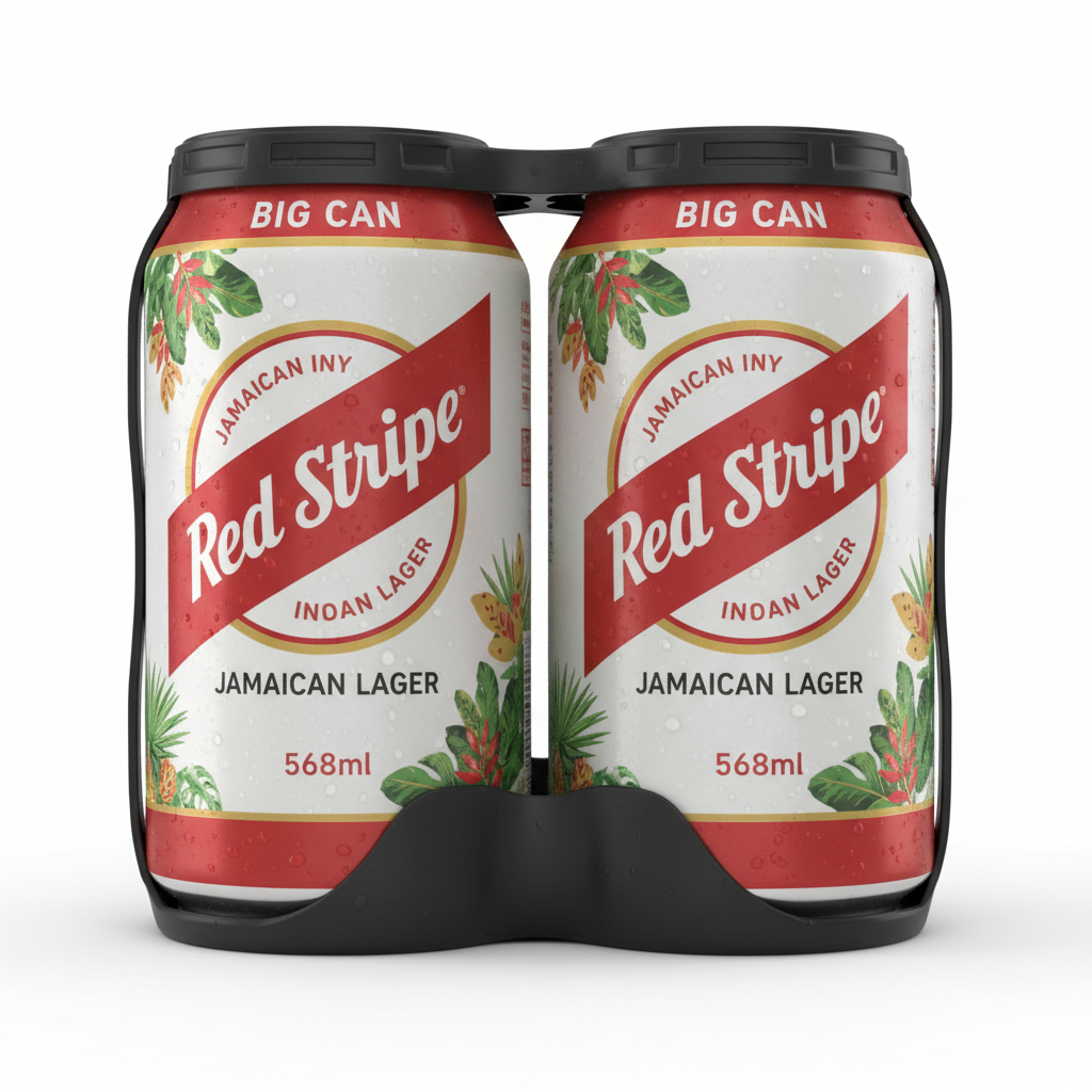 Red Stripe Lager Beer 4 x 568ml Big Cans