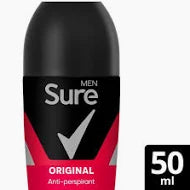 Sure Men Antiperspirant Deodorant Roll On Base Original