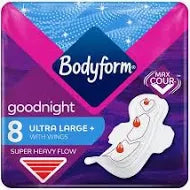 Bodyform Night Towels Wings 8s