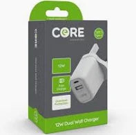 Core Type-C/A 12W Dual Wall Charger